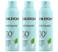 Bilboa Belli Freschi Spray Solare SPF 30 menta acquatica 3x150 ml