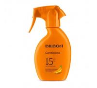 Bilboa Carotissima, Solare Trigger SPF 15, Abbronzante Corpo, Formula con Betacarotene, Mette l'Abbronzatura Nero su Bianco, Resistente all'Acqua, Dermatologicamente Testato, 200 ml