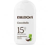 Bilboa Coccobello Latte Solare SPF 15, con Olio di Cocco, Illuminati d’Immenso, Resistente all'Acqua, 200 ml