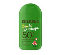 Bilboa, Bimbi da Spiaggia, Latte Solare SPF 50+ per Bambini 3+ anni, con Anguria, Rapido Assorbimento e Facile Applicazione, Resistente all’Acqua, 200 ml