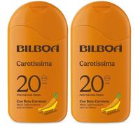Bilboa Carotissima Latte Solare SPF 20 con beta carotene 2x200 ml