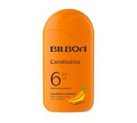 Bilboa Carotissima, Solare SPF 6, Abbronzante Corpo, Formula con Betacarotene, Mette l'Abbronzatura Nero su Bianco, Resistente all'Acqua, Dermatologicamente Testato, 200 ml