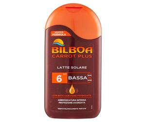 BILBOA CARROT PLUS LATTE SOLARE FP6 PROTEZIONE BASSA 200ML.CON SETA-CAROTENE POTENZIATO