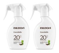 Bilboa Coccobello Crema Solare Trigger SPF 20 con olio di cocco 2x250