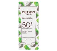 Bilboa, Coccobello Crema Solare Viso SPF 50+, Protezione Solare con Vitamina E, Perle di Luce e Olio di Cocco, Illumina e Protegge, Non Unge, Texture Leggera e Resistente all’Acqua, 40 ml