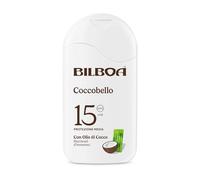 Bilboa Coccobello Latte Solare SPF 15, con Olio di Cocco, Illuminati d’Immenso, Resistente all'Acqua, 200 ml