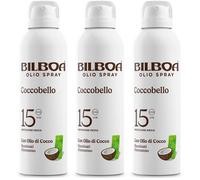 Bilboa Coccobello Spray Solare SPF 15 con olio di cocco 3x150 ml
