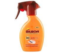 Bilboa Coconut Beauty Spray Solare Trigger con Protezione SPF 30, Spray Solare con Microperle di Jojoba e Cocco, Abbronzatura Luminosa, Protezione Resistente all'Acqua, 250 ml