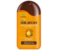 Bilboa, Docciabronze Nutriente, Doccia Shampoo con Oil Carrot per Corpo e Capelli, Idrata la Pelle e Non Toglie l'Abbronzatura, Dermatologicamente Testato, 220 ml