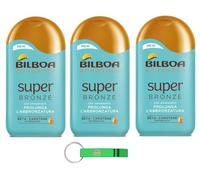 Bilboa Latte Doposole Super Bronzo - Latte doposole con beta-carotene, idratante e nutriente dopo il sole - 200 ml + portachiavi Beni Culinari
