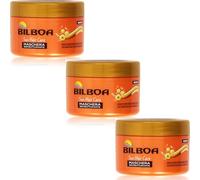 Bilboa Maschera Ristrutturante per Capelli con Keratina, Trattamento Solare, 250 ml, Set di 3 Confezioni