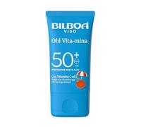 Bilboa Ohi Vita-mina crema viso SPF 50+, con Multivitamina, Meglio una Vita-Mina Oggi che una Ruga Domani, Dermatologicamente Testato - 200 ml