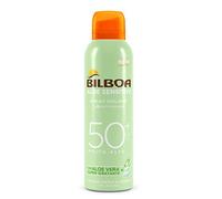 Bilboa, Protezione Solare Corpo Aloe Sensitive BOV SPF50+, Spray Solare Alta per Pelli Sensibili, Formula con Aloe Vera, Protegge e Idrata le Pelli Sensibili, Senza Alcool, Resistente all'Acqua, 150ml