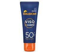 Bilboa Crema Solare Viso e Corpo Protezione Molto Alta SPF 50+ - Flacone Formato Viaggio da 75ml