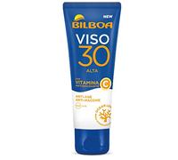 Bilboa Crema Viso Solare con Protezione SPF 30, Crema con Vitamina C, Texture Leggera, Azione Antietà e Antimacchie, Crema Idratante, Non Unge, Protezione Resistente all'Acqua, 50 ml