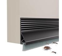 BildeeMait 100 cm per porta striscia con spazzola, guarnizione in silicone TPE per pavimento e paraspifferi antirumore, luce e polvere