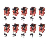 BildeeMait 10pcs Modulo Sensore di Pressione 0-40KPa Livello Acqua Rilevazione Aria Analogico 3.3V-5V per Elettronica Industriale PCB Rosso Tubo 2.5mm
