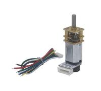 BildeeMait 2 motoriduttori in metallo GA12-N20 DC 6 V con encoder, coppia elevata per motoriduttore compatto robotica fai da te 12 mm 30,5 mm, albero D-Cut, 0C70 operativo per gamma