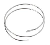 BildeeMait Anello aperto con chiusura a molla con struttura a spirale sovrapposta e dettaglio venoso naturale inciso per abbigliamento urbano