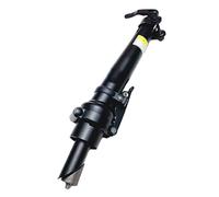 BildeeMait Attacco manubrio regolabile a sgancio rapido per bici pieghevoli, in lega di alluminio da 25,4 mm (AL6061), altezza 330 C350 mm, nero