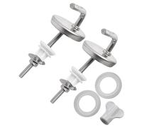 BildeeMait Confezione da 2 cerniere per WC in acciaio inox con hardware di montaggio, chiusura silenziosa e installazione, WC