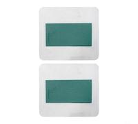 BildeeMait Confezione da 2 pellicole magnetiche per visualizzatore di campi magnetici, 25 x 50 mm, verde micro-incapsulato, scheda di visualizzazione per rilevamento magneti, istruzione scientifica e