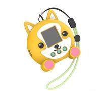 BildeeMait Custodia in silicone per giocattolo interattivo Punirunes - Pelle protettiva morbida con cordino - Copertura anti-goccia per macchina digitale per animali domestici - Giallo 9,3 x 8,1 x 6