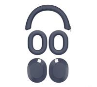 BildeeMait Custodia morbida in silicone resistente al sudore per cuffie Sony WH-1000XM6, compatibile con cuscinetti auricolari, nero (blu)