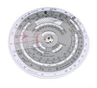 BildeeMait E6B R Flight Computer Aviazione Plotter Slide Regola di volo Training, Vento Side True Heading Calculator, Plastica Navigazione Piloti Studenti (E6B-R2)