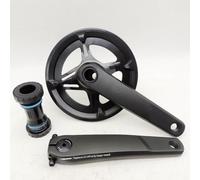 BildeeMait Guarnitura MTB nera, lunghezza 175 mm, 40 denti, corona stretta Hollowtech II, movimento centrale in lega di alluminio BC1.37
