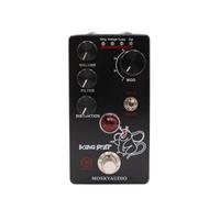 BildeeMait King Volume Filter Fuzz Distortion Chitarra Effetti a Pedale Chitarra Elettrica, 4 Modalità Dirty Vintage Turbo Fat, LM308 OP07DP Chip, 115 x 64 x 48 mm, Nero