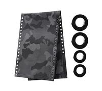 BildeeMait Kit di ricambio per sedia a sdraio da spiaggia, 160 x 43 cm, panno in nylon e 4 corde elastiche per la riparazione di sedie a sdraio, UV e olio