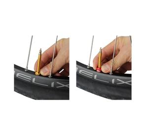 BildeeMait - Luce per valvola Presta, dado per bici da strada, serratura ugello in lega di alluminio per anello, migliore ritenzione dell'aria, 12 x 8,5 mm per la sostituzione