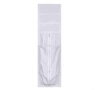 BildeeMait Paraspifferi scorrevole in tessuto, barriera antivento regolabile AC 62-92 cm, facile da installare, bianco (25 x 62 ~ 92 cm)
