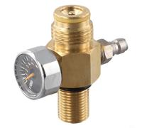 BildeeMait Regolatore di pressione regolabile HPA Air per serbatoio 0-2800 PSI Uscita Valvola ad ago in acciaio inossidabile 58-18 Adattatore filettatura UNF (filettatura 5/8-18UNF)