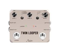 BildeeMait Rowin for Twin Looper - Pedale effetto per chitarra, 10 minuti, stereo, loop station con True Bypass, controllo della velocità inversa