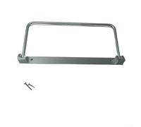 BildeeMait Scarpiera pieghevole in alluminio per roulotte, camper, yacht, organizer per interni con design compatto e pieghevole, scarpiera da parete, per campeggio, bagno o uso domestico (argento)