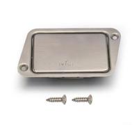 BildeeMait Scatola batteria in acciaio inox 9V per chitarra - Active Pickup Power Cell Storage Case 80x45mm Argento, Argento, A, Coperchio della scatola di tenuta