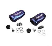 BildeeMait Spinner Bait Reel Knob per DAIWA per SLP WORKS, per TATULA, per ZILLION, per FUEGO - 32,9 x 20,5 mm, 4,9 g (2 pezzi blu viola)