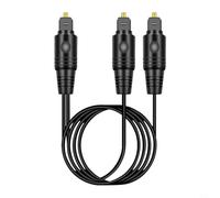 BildeeMait Splitter audio ottico digitale, 1 ingresso maschio a 2 uscite maschio per Home Theater, per PS4, per XBOX, per Blu-ray (2 metri)