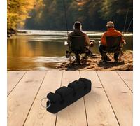 BildeeMait Supporto magnetico per canna da pesca in schiuma con 3 scanalature, supporto portatile per auto per tenere saldamente le canne mentre si mangia o si rompe, nero
