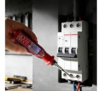 BildeeMait Tester di tensione digitale con display a LED e voce, rilevatore CA senza contatto, allarme luminoso suono, cacciavite Riparazione domestica