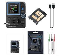 BildeeMait Tester multifunzione per transistor LCR-P1, misuratore di resistenza di capacità del triodo a diodi, misuratore LCR ESR con esportazione di dati per MOSFET NPN PNP
