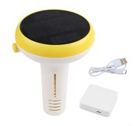 BildeeMait Tester solare completo dell'acqua con WiFi intelligente per pH, ORP, misurazione della salinità e avvisi personalizzabili, monitor multi parametro per piscina per una manutenzione efficace