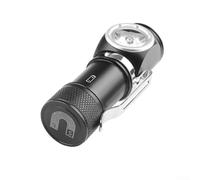 BildeeMait Torcia frontale a LED ricaricabile USB da 600 lumen, fissa, per messa a fuoco, con indicatore rosso e verde, per campeggio, corsa e uso