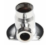 BildeeMait Valvola miscelatore termostatica a barra per doccia esterna, adattatore a gomito in ottone cromato con filettatura maschio G1/2, converte da parete a montaggio superficiale