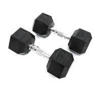 BILDER - Coppia Manubri Palestra 10 Kg, Forma Esagonale e Impugnatura Antiscivolo, Set Pesi Palestra e per Allenamento a Casa per Tonificazione e Riscaldamento, Set Manubri Resistenti e Salvaspazio