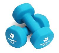 BILDER - Coppia Manubri Palestra 4kg, Forma Esagonale e Superficie Antiscivolo, Set Pesi Palestra per Allenamento a Bassa Intensità ed Esercizi di Tonificazione, Pesetti con Rivestimento in Neoprene