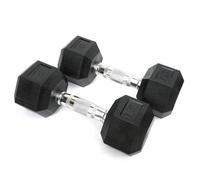 BILDER - Coppia Manubri Palestra 7,5 Kg, Forma Esagonale e Impugnatura Antiscivolo, Set Pesi Palestra e per Allenamento a Casa per Tonificazione e Riscaldamento, Set Manubri Resistenti e Salvaspazio