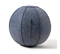 BILDER- Cover per Palla Pilates e Fitness in Feltro di Lana, Custodia Fitball con Zip, Protegge da Graffi Sporco Usura, Accessori per Attrezzi Palestra Casa e Allenamento, Gym Ball da 65cm Non Inclusa